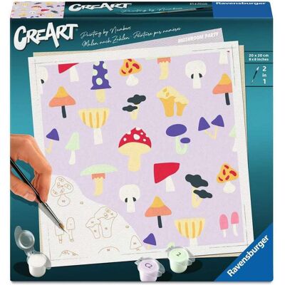 Ravensburger CreArt, Malen nach Zahlen Adults Trend - Pilzparty - Publicité Ravensburger CreArt, Malen nach Zahlen Adults Trend - Pilzparty - Publicité
