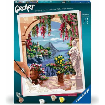 Ravensburger CreArt - Peinture par numéros - Lac Majeur - Publicité Ravensburger CreArt - Peinture par numéros - Lac Majeur - Publicité