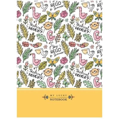 Fresh, Cahier + bloc-notes, Dekoratives Notizbuch 145x197/64K Raster TW Tropics - Publicité Fresh, Cahier + bloc-notes, Dekoratives Notizbuch 145x197/64K Raster TW Tropics - Publicité