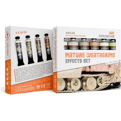 AK Interactive, Peinture loisirs créatifs, Nature Weathering Effects Set - Ak Gouaches - Publicité AK Interactive, Peinture loisirs créatifs, Nature Weathering Effects Set - Ak Gouaches - Publicité