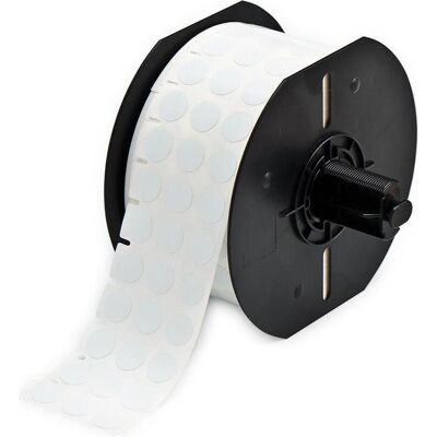 Brady, Rouleau d’étiquettes, B33-602-499, Tissu de nylon, blanc, mat, 9.53 mm rond, permanent, 3 pistes (3000 E.) (46.59 mm) - Publicité Brady, Rouleau d’étiquettes, B33-602-499, Tissu de nylon, blanc, mat, 9.53 mm rond, permanent, 3 pistes (3000 E.) (46.59 mm) - Publicité