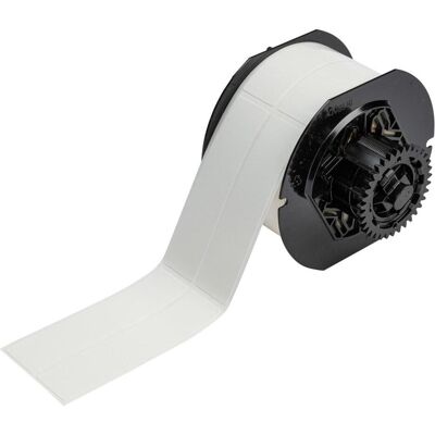 Brady, Rouleau d’étiquettes, B33-326-498, Tissu vinyle, blanc, satiné, 25.40 x 101.60 mm, repositionnable, 2 pistes (450 - Publicité Brady, Rouleau d’étiquettes, B33-326-498, Tissu vinyle, blanc, satiné, 25.40 x 101.60 mm, repositionnable, 2 pistes (450 - Publicité