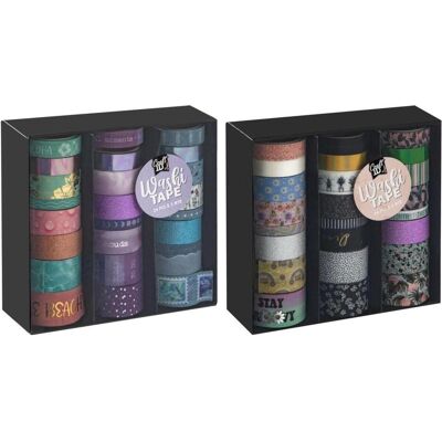 Grafix, Washi tape, Ruban adhésif Washi 24 pcs - Publicité Grafix, Washi tape, Ruban adhésif Washi 24 pcs - Publicité