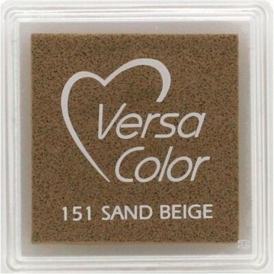 Tsukineko, Tampon encreur, Tampon encreur VersaColor 3x3cm Sand beige - Publicité Tsukineko, Tampon encreur, Tampon encreur VersaColor 3x3cm Sand beige - Publicité