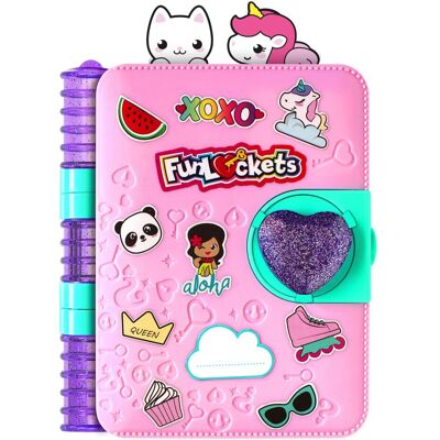 KD Toys, Cahier + bloc-notes, Le journal secret de Funlocket - Publicité KD Toys, Cahier + bloc-notes, Le journal secret de Funlocket - Publicité