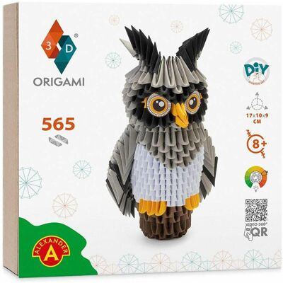 Alexander Origami 3D Chouette - Kit de pliage en papier - Publicité Alexander Origami 3D Chouette - Kit de pliage en papier - Publicité