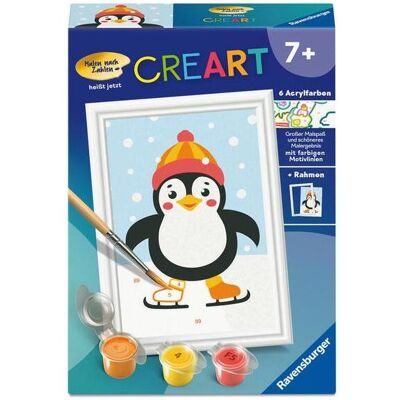 Ravensburger CreArt, Malen nach Zahlen Kinder - Pinguin im Schnee - Publicité Ravensburger CreArt, Malen nach Zahlen Kinder - Pinguin im Schnee - Publicité