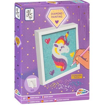 Kit de Peinture Diamants Licorne CLARA BABY - Kit de loisirs créatifs - Publicité Kit de Peinture Diamants Licorne CLARA BABY - Kit de loisirs créatifs - Publicité