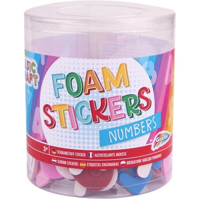 Grafix, Autocollants, Autocollants en mousse, 100 pièces - Numéros - Publicité Grafix, Autocollants, Autocollants en mousse, 100 pièces - Numéros - Publicité