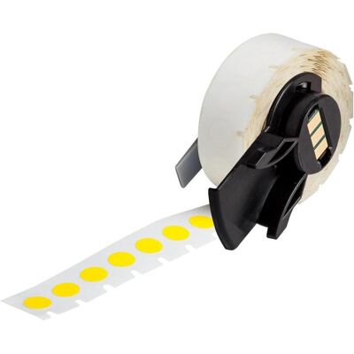 Brady, Rouleau d’étiquettes, M6-82-499-YL, Tissu de nylon, jaune, mat, 9.53 mm Étiquette de plafond, ronde, permanente (500 (20.62 mm) - Publicité Brady, Rouleau d’étiquettes, M6-82-499-YL, Tissu de nylon, jaune, mat, 9.53 mm Étiquette de plafond, ronde, permanente (500 (20.62 mm) - Publicité