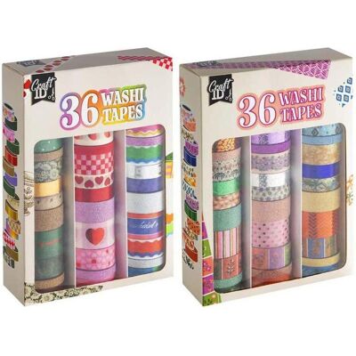 Grafix, Washi tape, Washi tape, box with 36 rolls. Foil - Publicité Grafix, Washi tape, Washi tape, box with 36 rolls. Foil - Publicité
