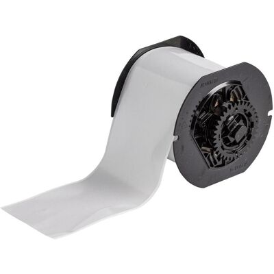 Brady, Rouleau d’étiquettes, B33 Series Étiquettes en polyester non métallique, aspect métallique, avec adhésif acrylique (81.28 mm) - Publicité Brady, Rouleau d’étiquettes, B33 Series Étiquettes en polyester non métallique, aspect métallique, avec adhésif acrylique (81.28 mm) - Publicité