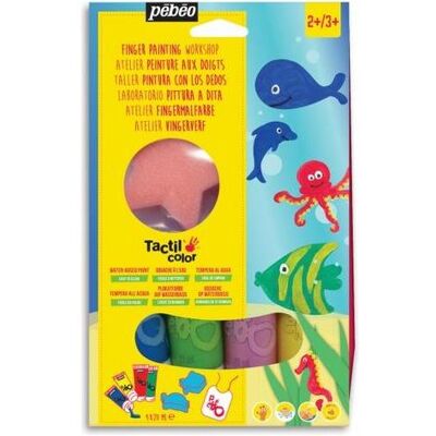 Pebeo, Peinture loisirs créatifs, Kit Tactilcolor 4 Tubes Animaux De La Mer (20 ml) - Publicité Pebeo, Peinture loisirs créatifs, Kit Tactilcolor 4 Tubes Animaux De La Mer (20 ml) - Publicité
