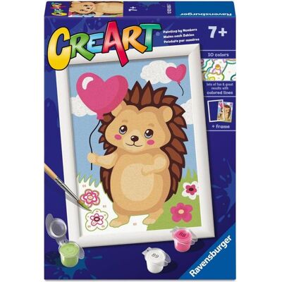 Ravensburger CreArt, Malen nach Zahlen Kinder - Herziger Igel - Publicité Ravensburger CreArt, Malen nach Zahlen Kinder - Herziger Igel - Publicité