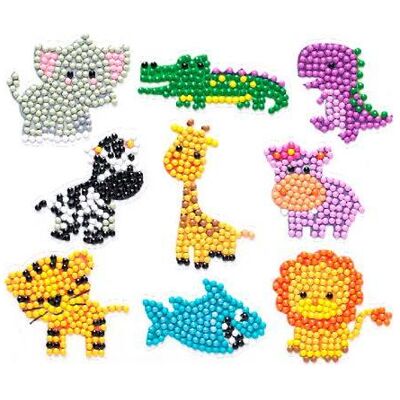 Pracht Diamond Painting Sticker Kit de bricolage "Animaux de zoo - Publicité Pracht Diamond Painting Sticker Kit de bricolage "Animaux de zoo - Publicité