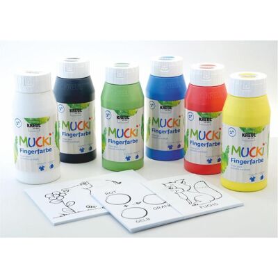 KREUL MUCKI Power Pack Peinture pour doigts - Peinture pour doigts - Publicité KREUL MUCKI Power Pack Peinture pour doigts - Peinture pour doigts - Publicité