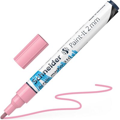 Schneider, Marqueur, Marqueur acrylique Paint-It 310 2mm rose pastel (1x) - Publicité Schneider, Marqueur, Marqueur acrylique Paint-It 310 2mm rose pastel (1x) - Publicité