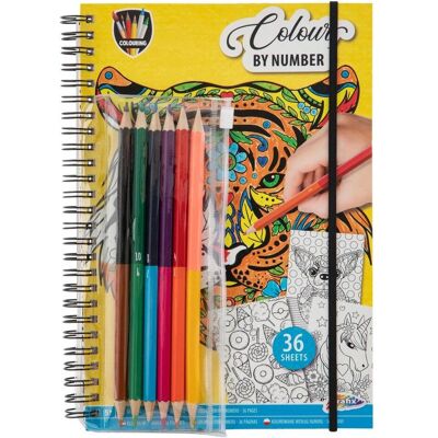 Creative Craft Colorie par numéro - Livre de coloriage avec crayons de couleur - Publicité Creative Craft Colorie par numéro - Livre de coloriage avec crayons de couleur - Publicité