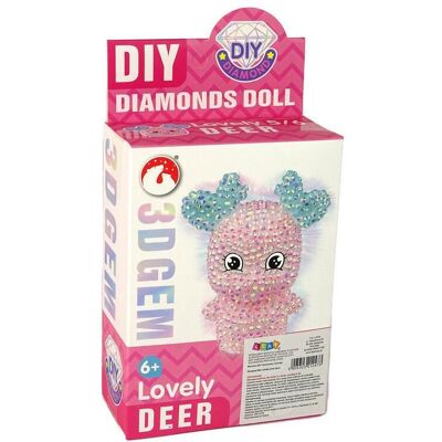 Lean Toys Leantoys DIY Diamant Kreativset Rosa Rentier Kristall Pailletten 3D Schlüsselanhänger - Publicité Lean Toys Leantoys DIY Diamant Kreativset Rosa Rentier Kristall Pailletten 3D Schlüsselanhänger - Publicité