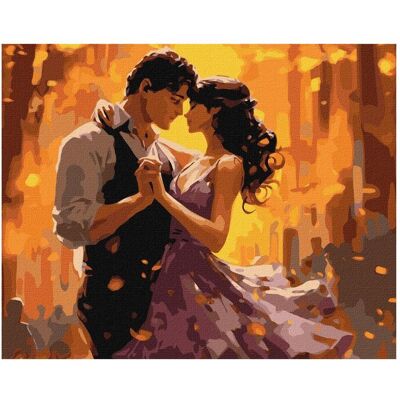 Ideyka Paint-by-Numbers - Danse des amants 40x50cm - Kit de peinture - Publicité Ideyka Paint-by-Numbers - Danse des amants 40x50cm - Kit de peinture - Publicité