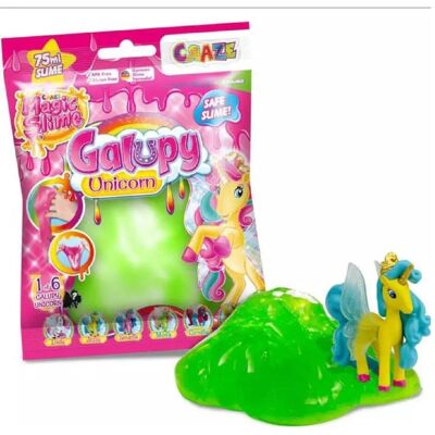 Galupy Magic Slime Sacs Surprise - 6 Couleurs & Licornes - Publicité Galupy Magic Slime Sacs Surprise - 6 Couleurs & Licornes - Publicité
