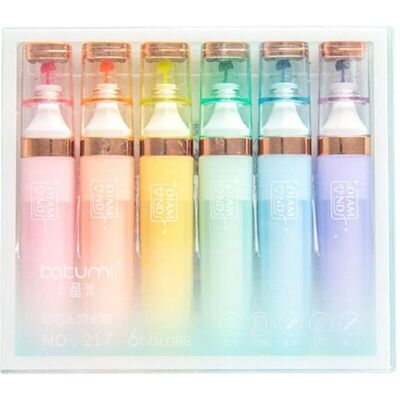 Lean Toys, Marqueur, Leantoys Textmarker Set Pastell Gold Color Elements 6 Stück (6x) - Publicité Lean Toys, Marqueur, Leantoys Textmarker Set Pastell Gold Color Elements 6 Stück (6x) - Publicité