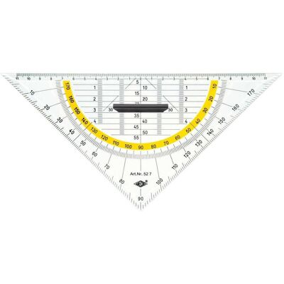 Wedo, Règle, géotriangle (25 cm, Matières plastiques) - Publicité Wedo, Règle, géotriangle (25 cm, Matières plastiques) - Publicité