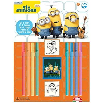Multiprint, Tampon encreur, Set de tampons Minions, 11 pcs. Publicité Multiprint, Tampon encreur, Set de tampons Minions, 11 pcs. Publicité