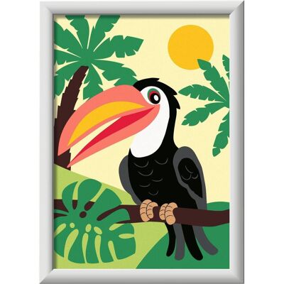 Ravensburger Peinture par numéros - Toucan dans la jungle - Publicité Ravensburger Peinture par numéros - Toucan dans la jungle - Publicité