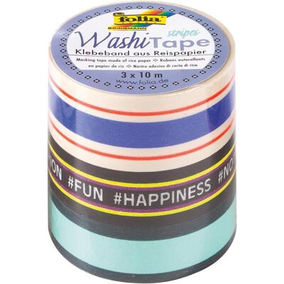 Magni, Washi tape, Washi Tapes 10m Strip Neon I Set de 3 pièces - Publicité Magni, Washi tape, Washi Tapes 10m Strip Neon I Set de 3 pièces - Publicité