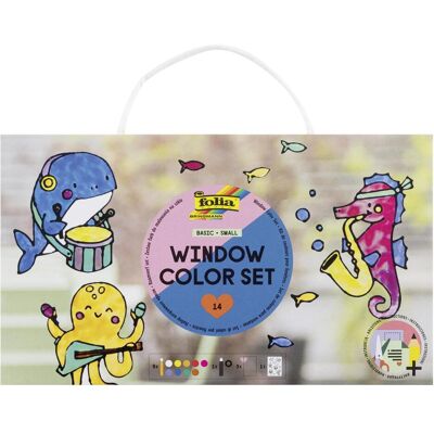 Folia, Peinture loisirs créatifs, Window Color Set Basic small, 10 Stück 30ml (30 ml) - Publicité Folia, Peinture loisirs créatifs, Window Color Set Basic small, 10 Stück 30ml (30 ml) - Publicité