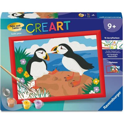 Ravensburger CreArt, Malen nach Zahlen Kinder - Papageientaucher - Publicité Ravensburger CreArt, Malen nach Zahlen Kinder - Papageientaucher - Publicité