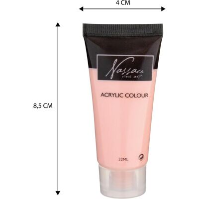 Peinture Acrylique Nassau Artistes - 24 Couleurs, 22ml, Noir - Publicité Peinture Acrylique Nassau Artistes - 24 Couleurs, 22ml, Noir - Publicité