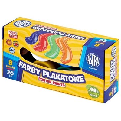 Astra, Peinture loisirs créatifs, Plakatfarben 8 Farben 20ml (20 ml) - Publicité Astra, Peinture loisirs créatifs, Plakatfarben 8 Farben 20ml (20 ml) - Publicité