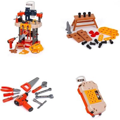 Établi pour enfants Chipolino - Set d'outils de jouet 78 pièces - Noir - Publicité Établi pour enfants Chipolino - Set d'outils de jouet 78 pièces - Noir - Publicité