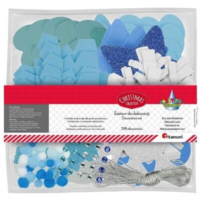 Titanum Kit de décoration en mousse bleue - Publicité Titanum Kit de décoration en mousse bleue - Publicité