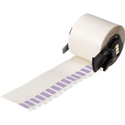 Brady, Rouleau d’étiquettes, M6-28-427-PL, vinyle, auto-adhésif, violet/transparent, mat, 6.35 x 12.70(38.10) mm, f - Publicité Brady, Rouleau d’étiquettes, M6-28-427-PL, vinyle, auto-adhésif, violet/transparent, mat, 6.35 x 12.70(38.10) mm, f - Publicité