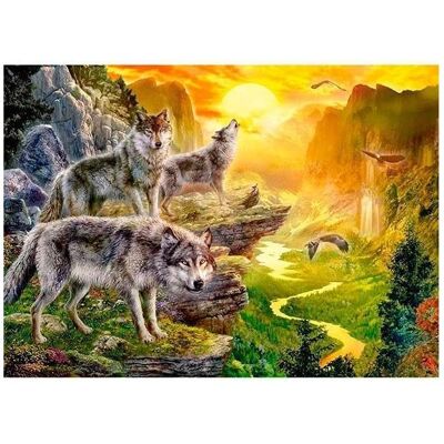 Norimpex 5D-Diamantmosaik - Wölfe 40x30cm - Publicité Norimpex 5D-Diamantmosaik - Wölfe 40x30cm - Publicité