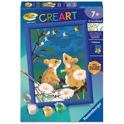 Ravensburger CreArt, Malen nach Zahlen Kinder - Sternenklare Mäusenacht - Publicité Ravensburger CreArt, Malen nach Zahlen Kinder - Sternenklare Mäusenacht - Publicité