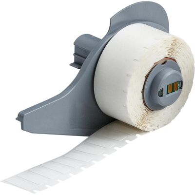 Brady, Rouleau d’étiquettes, M7-10-498, Tissu vinyle, blanc, mat, 19.05 x 6.35 mm, repositionnable (750 p.) - Publicité Brady, Rouleau d’étiquettes, M7-10-498, Tissu vinyle, blanc, mat, 19.05 x 6.35 mm, repositionnable (750 p.) - Publicité