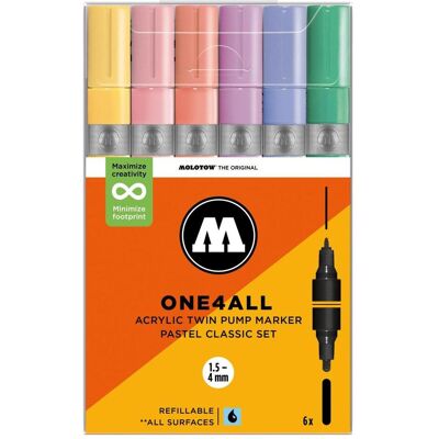 Molotow, Marqueur, Marqueur acrylique (6x) - Publicité Molotow, Marqueur, Marqueur acrylique (6x) - Publicité