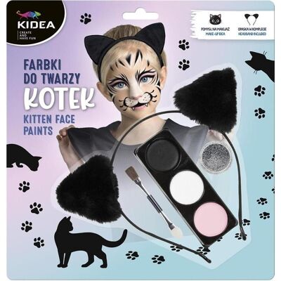 Derform, Peinture loisirs créatifs, Gesichtsfarben-Set mit Kotek KIDEA-Stirnband - Publicité Derform, Peinture loisirs créatifs, Gesichtsfarben-Set mit Kotek KIDEA-Stirnband - Publicité