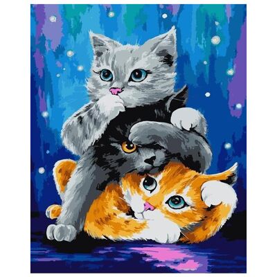 Koh-i-Noor Malen nach Zahlen 40x50 Katzen - Publicité Koh-i-Noor Malen nach Zahlen 40x50 Katzen - Publicité