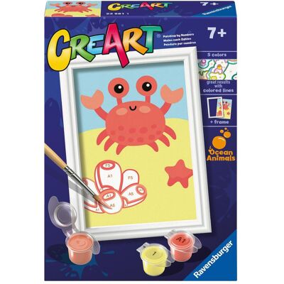 Ravensburger CreArt - Peinture par numéro - Friendly Crab - Publicité Ravensburger CreArt - Peinture par numéro - Friendly Crab - Publicité
