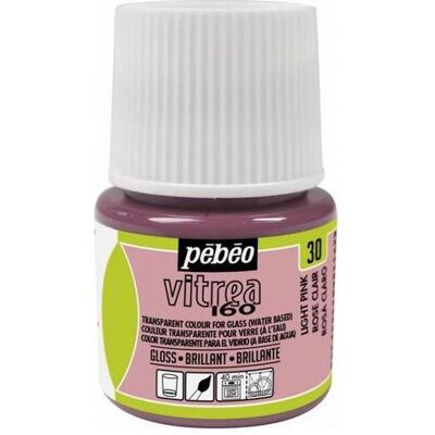 Pebeo, Peinture loisirs créatifs, Vitrea 160 Brillant Rose Clair (45 ml) - Publicité Pebeo, Peinture loisirs créatifs, Vitrea 160 Brillant Rose Clair (45 ml) - Publicité