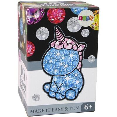 Lean Toys Creative Unicorn Kit DIY Diamonds Crystals Blue - Publicité Lean Toys Creative Unicorn Kit DIY Diamonds Crystals Blue - Publicité