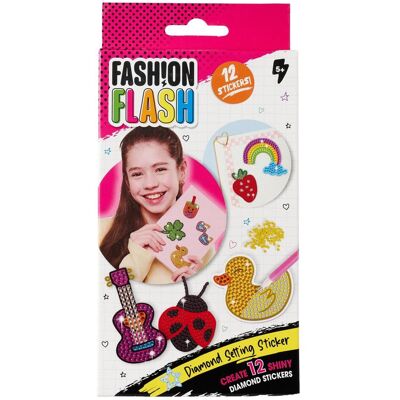 Simba, Autocollants, Fash!onFlash Diamond Pasting Sticker (12 Autocollants) - Publicité Simba, Autocollants, Fash!onFlash Diamond Pasting Sticker (12 Autocollants) - Publicité