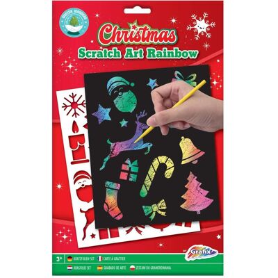 Grafix Art de grattage Arc-en-ciel Noël A5 - Publicité Grafix Art de grattage Arc-en-ciel Noël A5 - Publicité