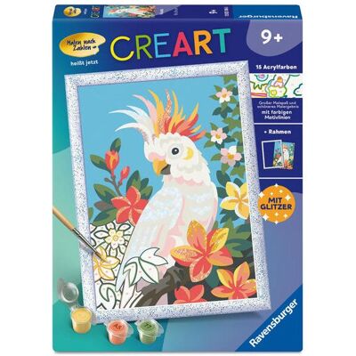 Ravensburger CreArt, Malen nach Zahlen Kinder - Kakadu - Publicité Ravensburger CreArt, Malen nach Zahlen Kinder - Kakadu - Publicité