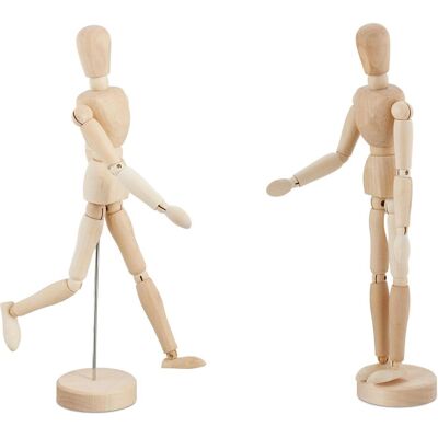 RELAXDAYS Ensemble de Mannequins - 2 Figures à Proportions Naturelles - Publicité RELAXDAYS Ensemble de Mannequins - 2 Figures à Proportions Naturelles - Publicité